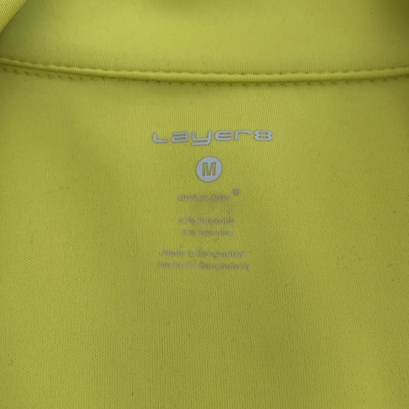 Yellow poly spandex jacket, size M. - Picture 3 of 7